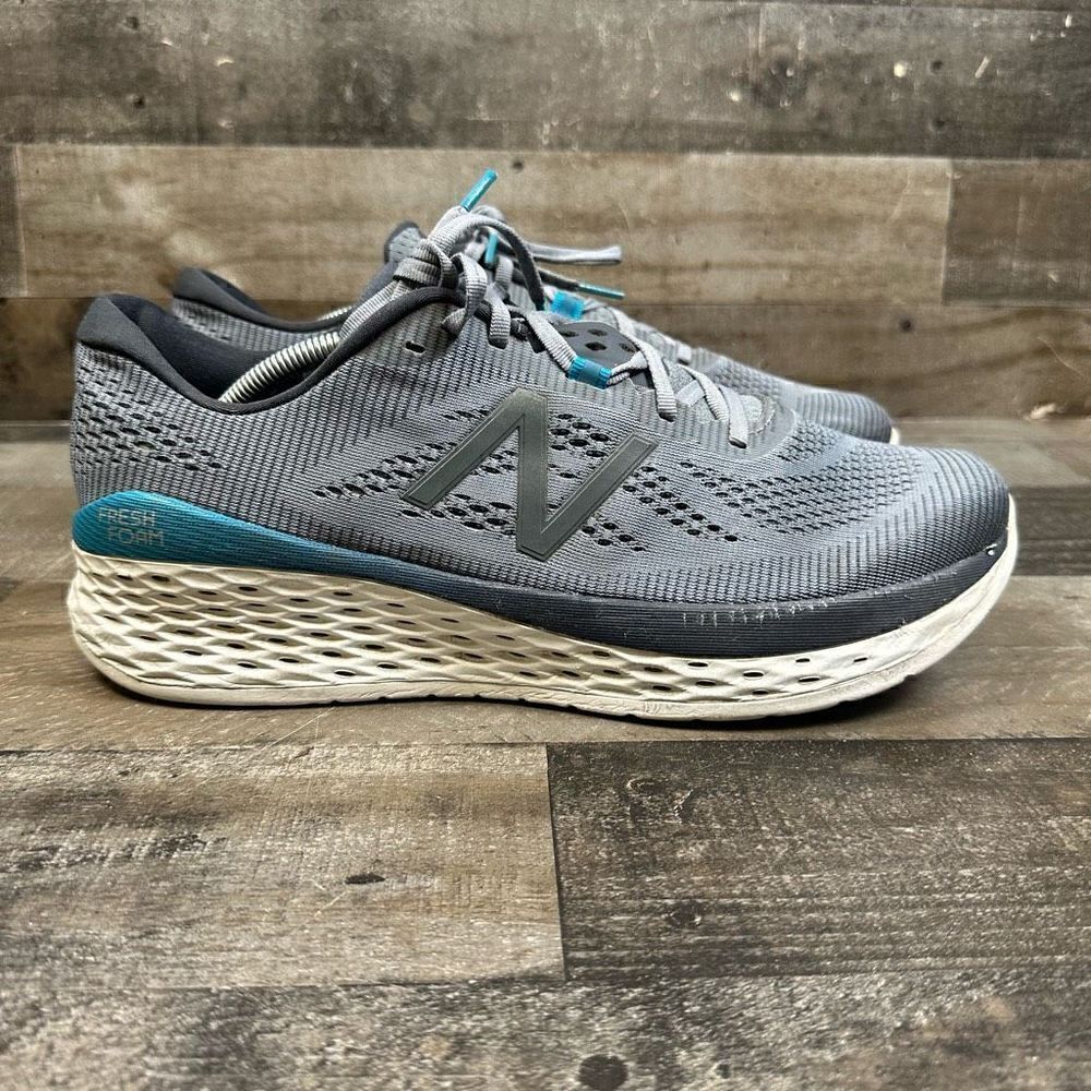 New Balance Men’s Size 12.5 Fresh Foam V1 Athletic Sneakers Grey Running Shoes